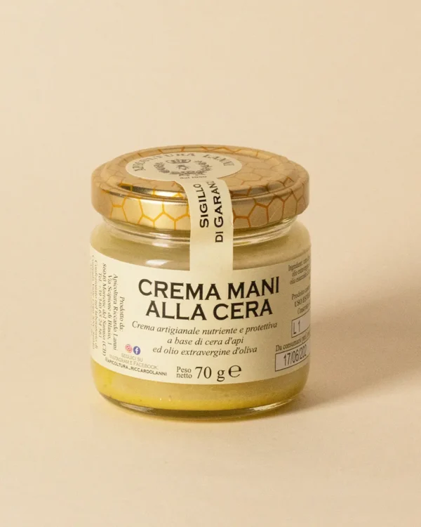Crema mani naturale a base di cera d’api ed olio extravergine d’oliva - Apicoltura Lanni
